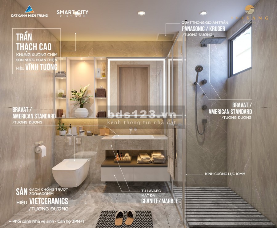 Chỉ 1,1x TỶ sở hữu siêu phẩm căn hộ 3PN view Mỹ Khê tại The Sang Residenc cho vay đến 80%