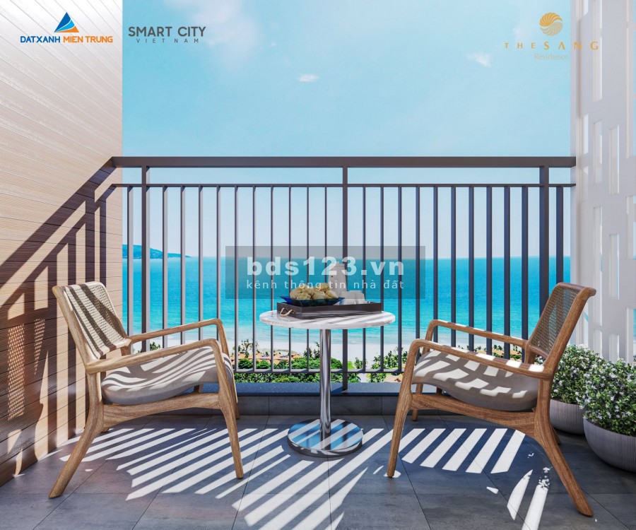 Chỉ 1,1x TỶ sở hữu siêu phẩm căn hộ 3PN view Mỹ Khê tại The Sang Residenc cho vay đến 80%
