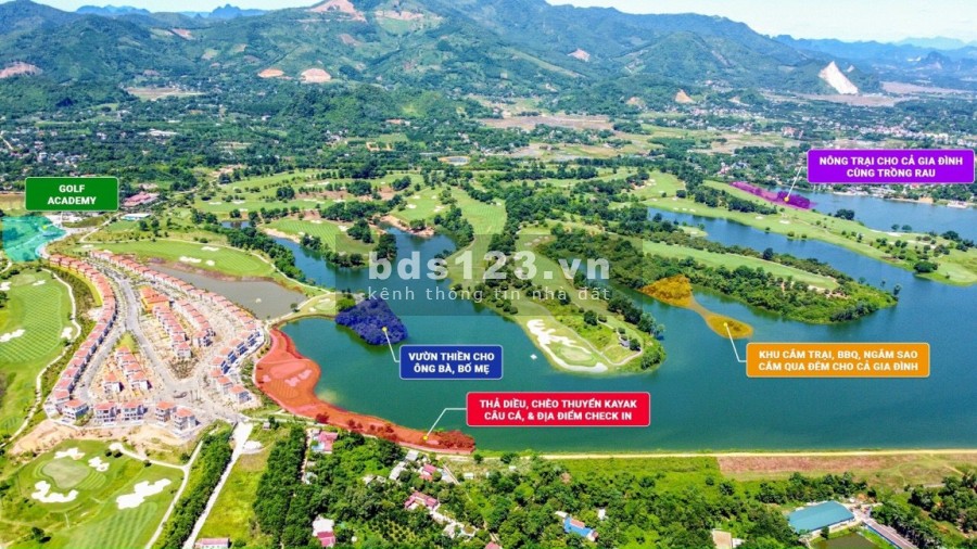 Biệt thự 5* Sân Golf cách TT. Hà Nội 39 km, hỗ trợ vay vốn 55% đủ pháp lí
