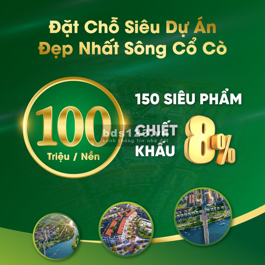 Nhận đặt chỗ siêu dự án đẹp nhất sông Cổ Cò Indochina Riverside, lh 0934505497