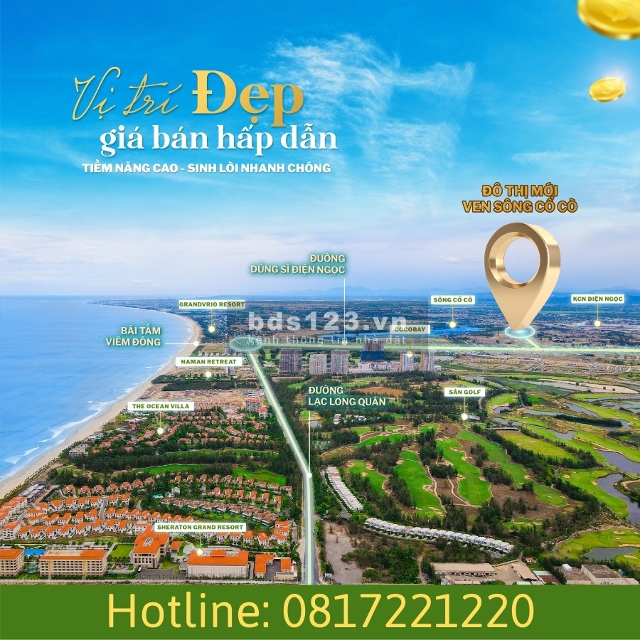 Đón sóng đầu tư đất nền phía Nam Đà Nẵng, giỏ hàng mới tháng 8, giá chỉ từ 18 triệu/m2