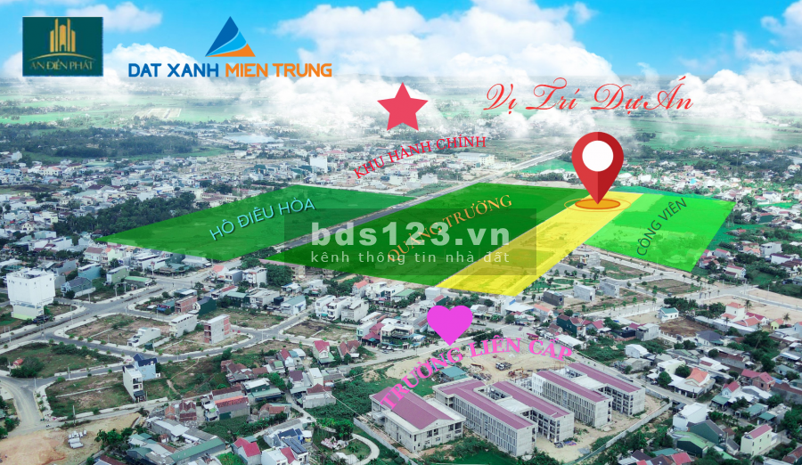 Đất ở đô thị ngay khu hành chính chỉ trả trước 30% dàn trải 9 tháng, qui hoạch đồng bộ