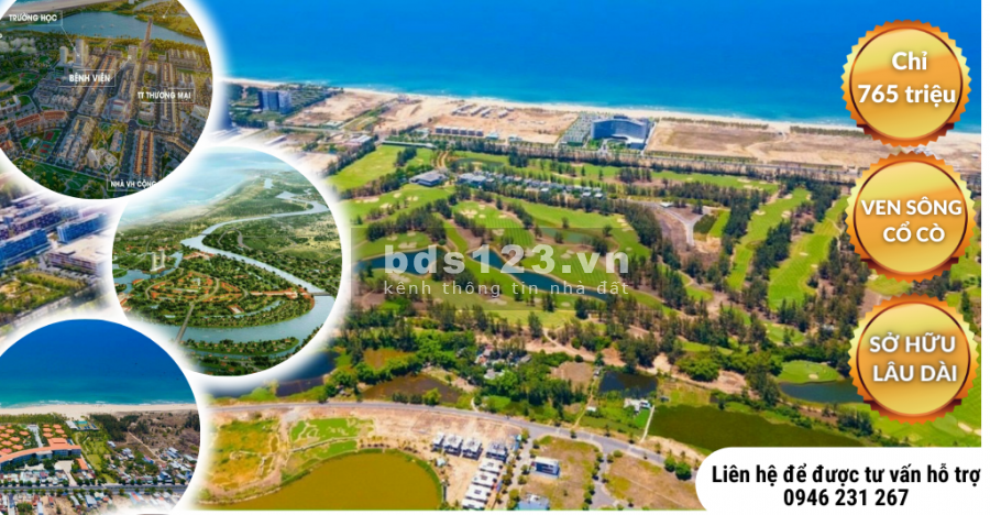 KĐT mới ven sông cận biển Nam Đà Nẵng giá đáy thị trường 100% Điện âm hỗ trợ 0% trong 18 tháng