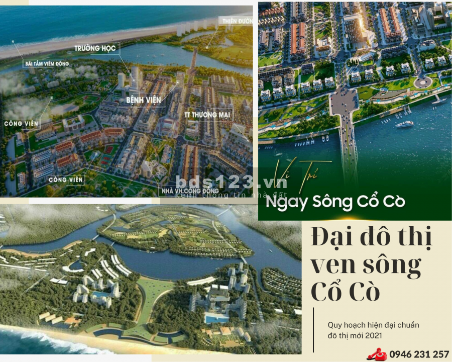 KĐT mới ven sông cận biển Nam Đà Nẵng giá đáy thị trường 100% Điện âm hỗ trợ 0% trong 18 tháng