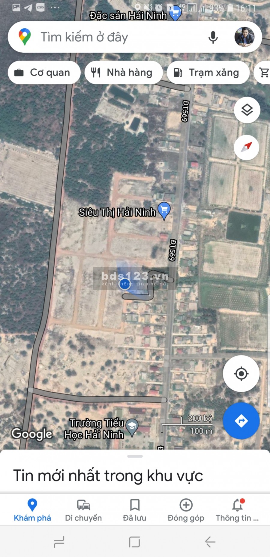 Bán lô đất đẹp 3 mặt tiền biển Hải Ninh, 270m2, gần bãi tắm, Siêu thị...giá mềm