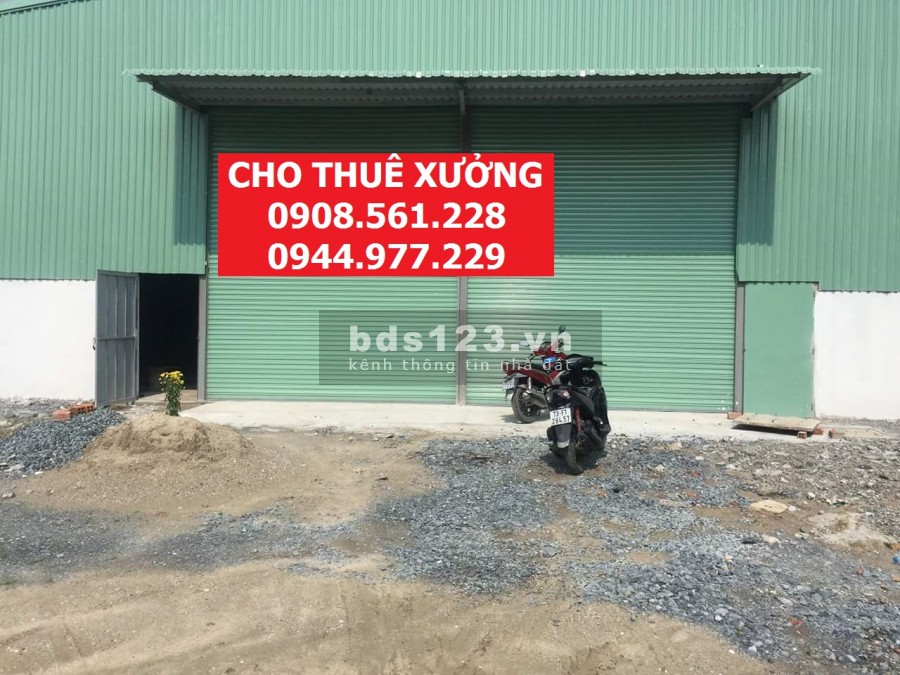 Cho thuê nhà xưởng phường thành xuân, quận 12 dt; 1000m2 giá 50 triêu/tháng lh: 0908.561.228