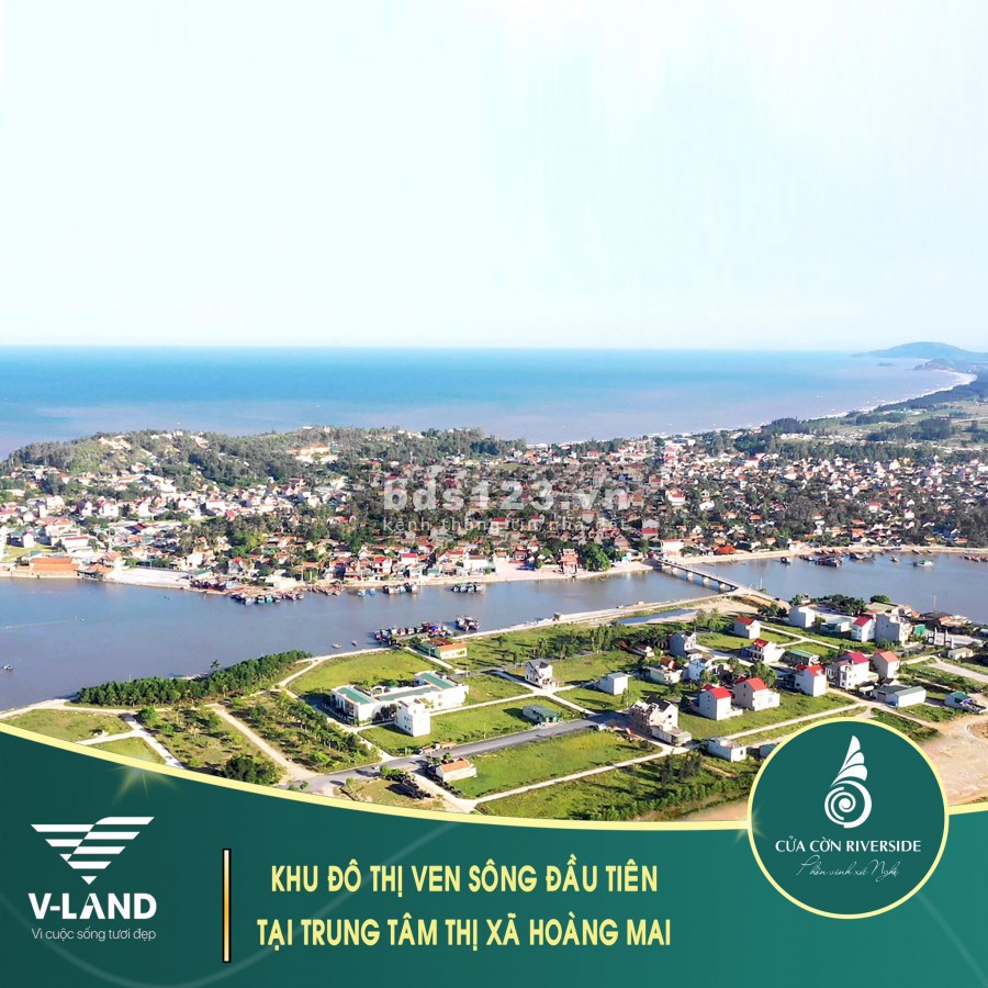 Đất nền dự án Cửa Cờn Riverside nằm tại trung tâm Hoàng Mai thu hút đầu tư, pháp lí rõ ràng