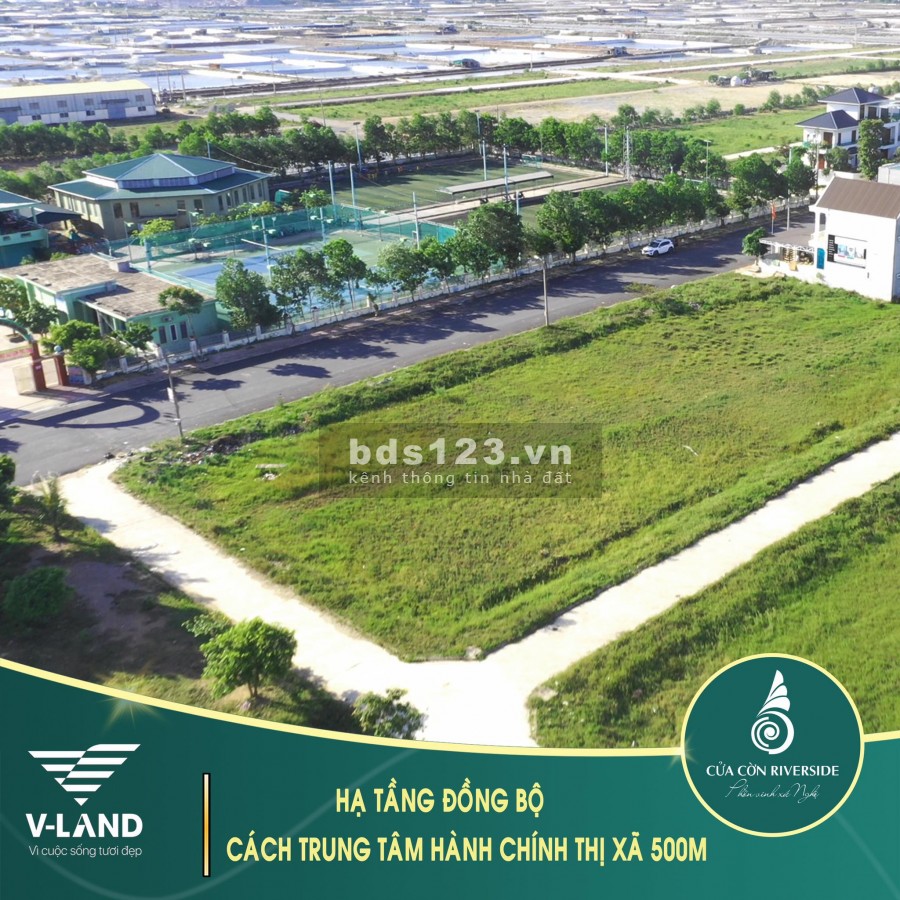 Đất nền dự án Cửa Cờn Riverside nằm tại trung tâm Hoàng Mai thu hút đầu tư, pháp lí rõ ràng
