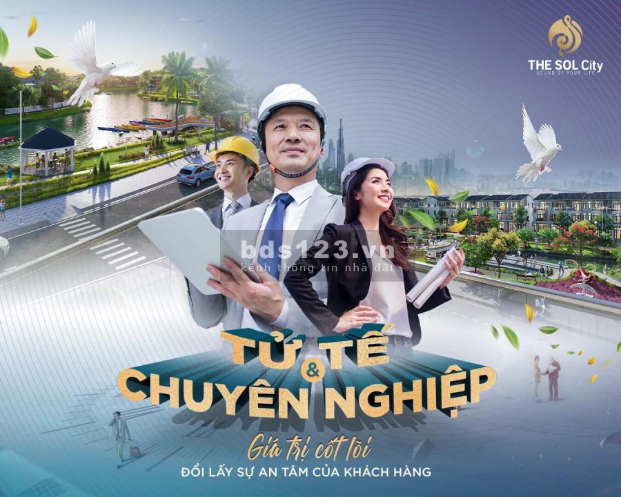 Trực tiếp từ Chủ Đầu Tư Thắng Lợi, dự án The Sol City giá ưu đãi ưu tiên vị trí đẹp 2021