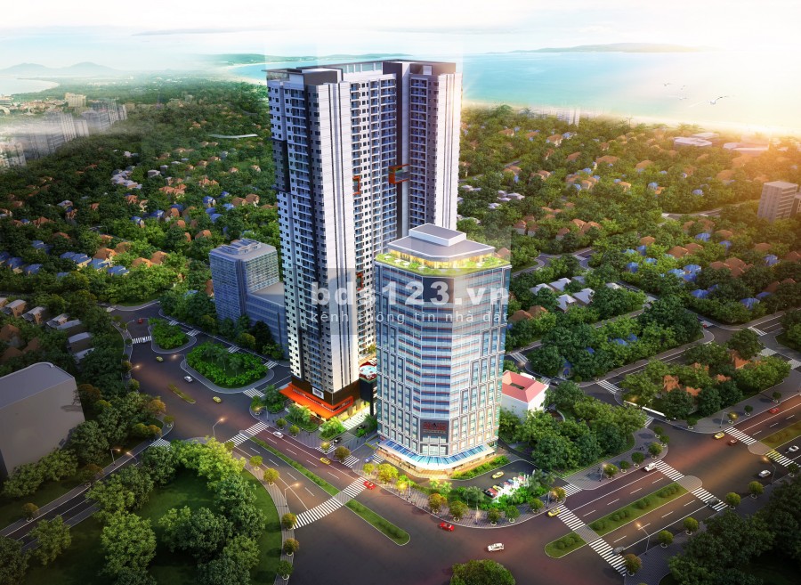Grand Center Quy Nhơn gồm 42 tầng nằm ở 01 Nguyễn Tất Thành, Quy Nhơn. Giá 1,5 tỷ/căn