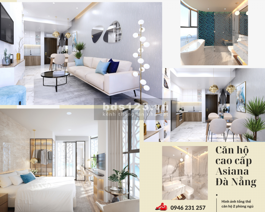 Căn hộ Asiana Luxury Residences Đà Nẵng 99% view biển sở hữu lâu dài - VPbank hỗ trợ vay 70%
