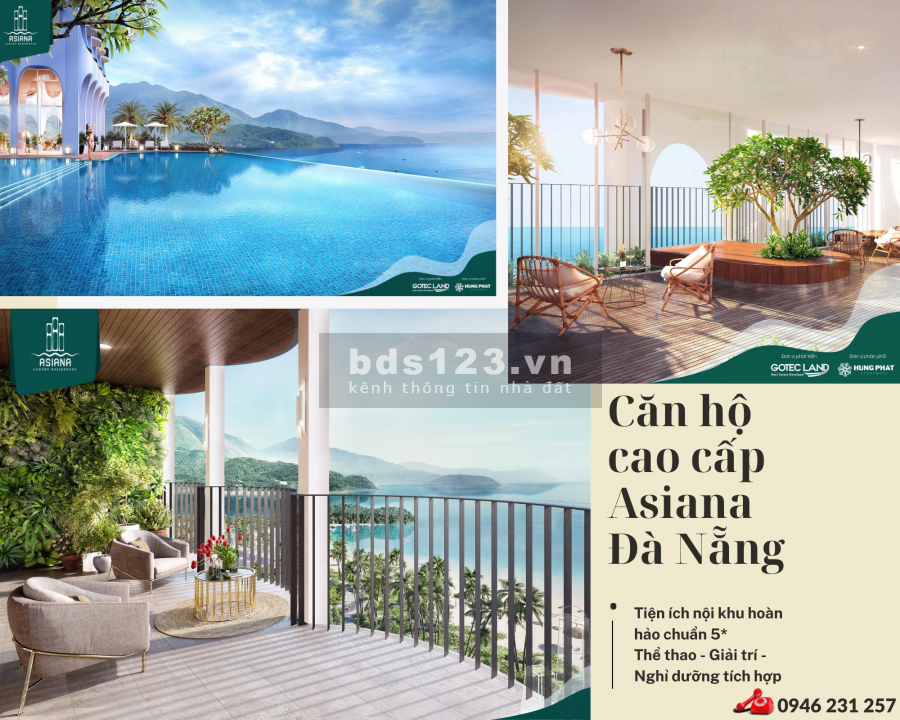 Căn hộ Asiana Luxury Residences Đà Nẵng 99% view biển sở hữu lâu dài - VPbank hỗ trợ vay 70%
