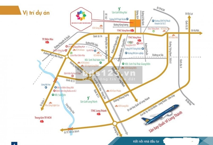 Bán đất nền trung tâm thị trấn Trảng Bom, sổ đỏ đầy đủ, thổ cư 100%