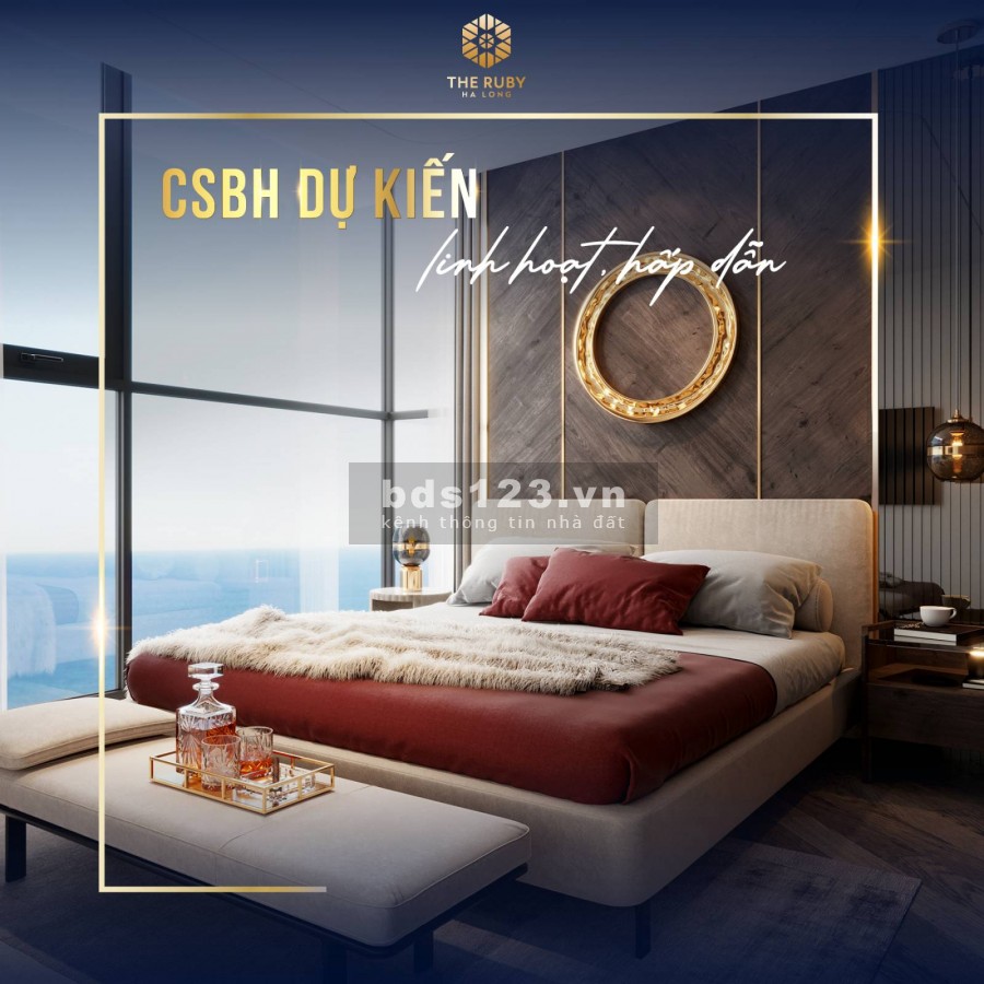 Căn hộ nghỉ dưỡng 4.0 The Ruby Hạ Long view biển giá gốc từ chủ đầu tư, triết khấu 13,5% tặng kèm 7 chỉ vàng SJC 9999