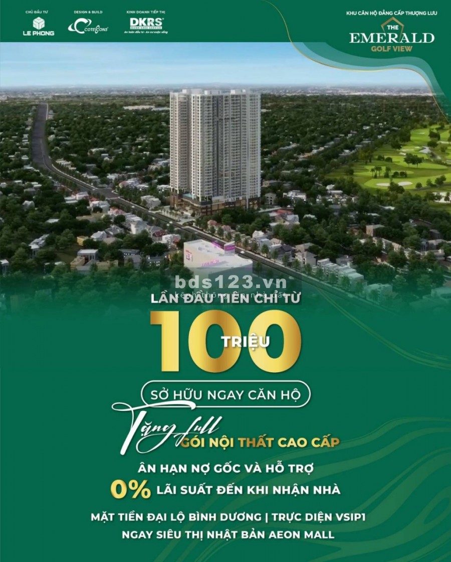The Emerald Golf View - Nhận Booking Căn Hộ View Sân Golf Chính Sách Tốt Nhất Từ Chủ Đầu Tư