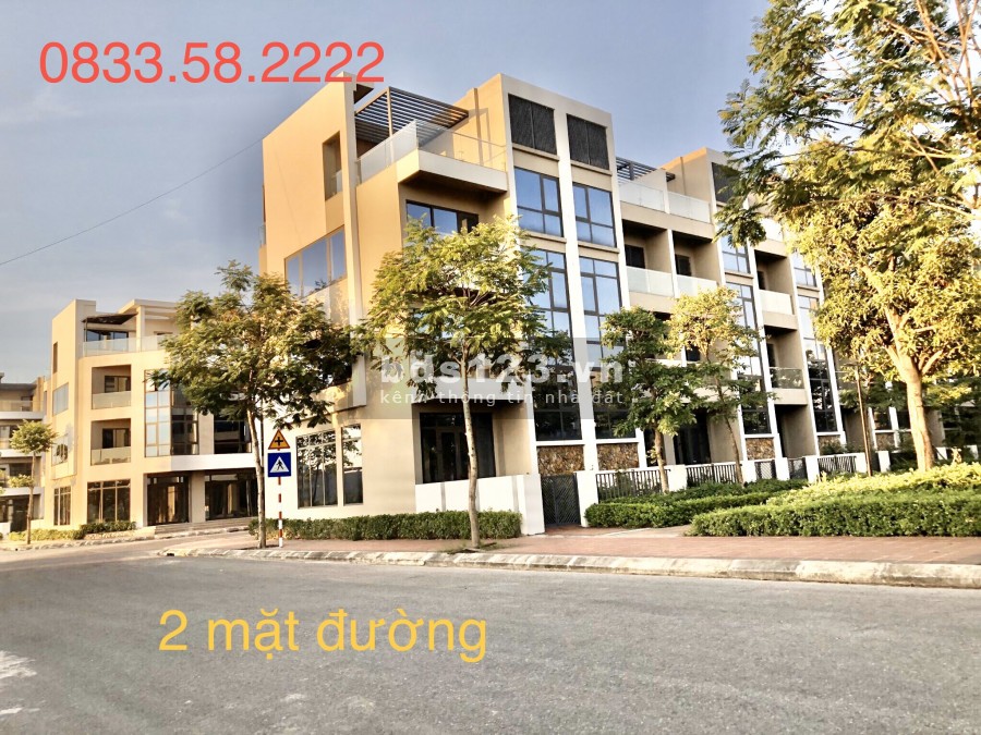 Căn góc shophouse 4 tầng đối diện Samsung Yên Phong, 3 mặt tiền liên hệ 0833582222