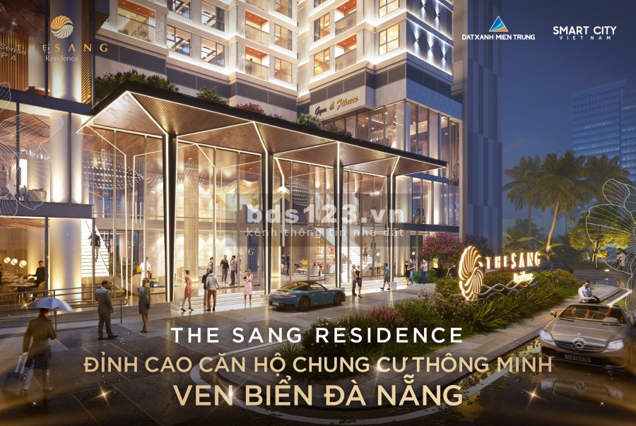 Căn hộ sổ đỏ lâu dài hiếm có tại Đà Nẵng 1PN diện tích 62.5m2, cc The Sang Residence