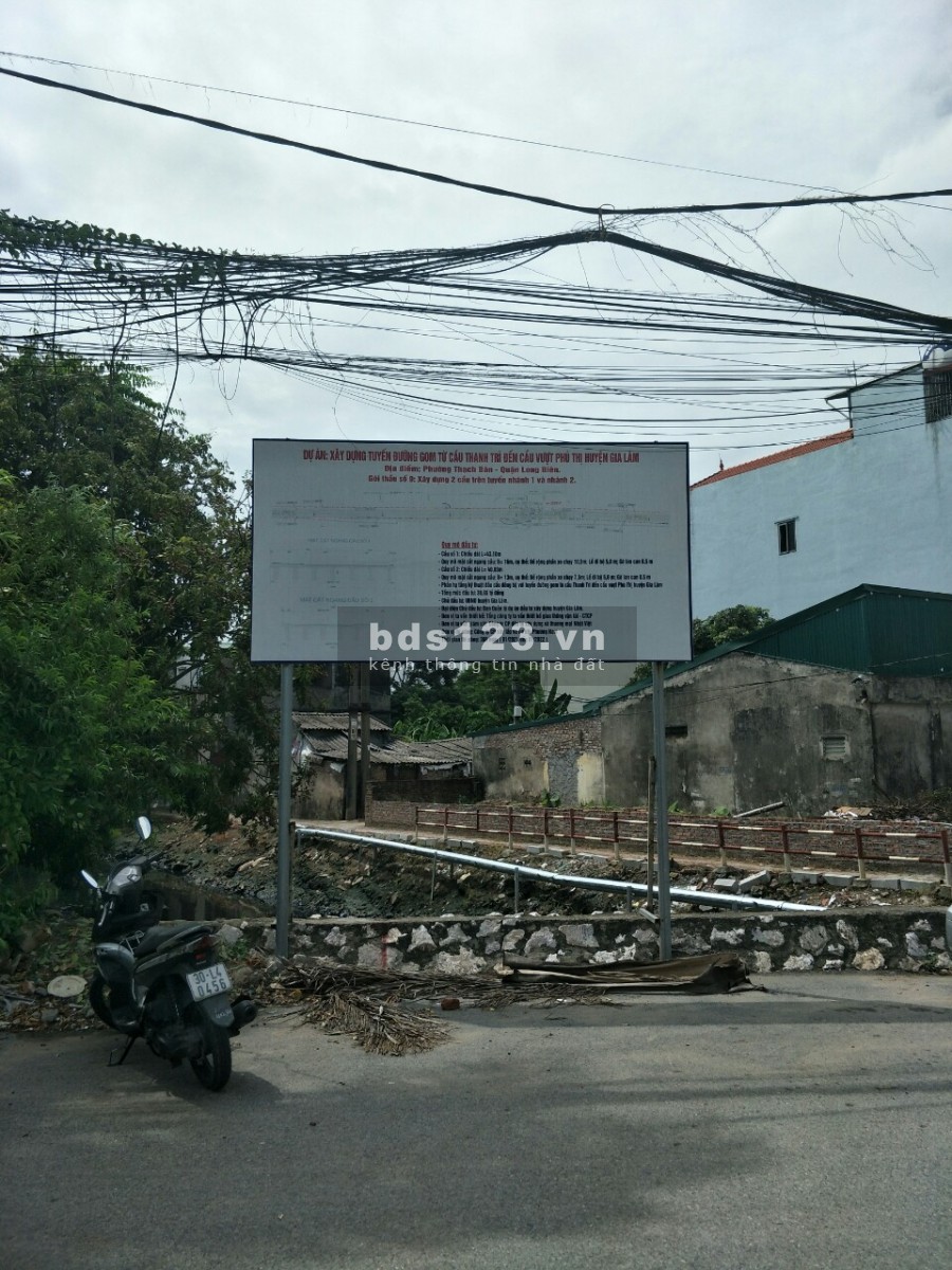 Bán đất mặt ngõ 68 Nguyễn Văn Linh - Thạch Bàn 2 Ôtô Tránh 75m2, 4.5m MT, giá 5.78 tỷ.