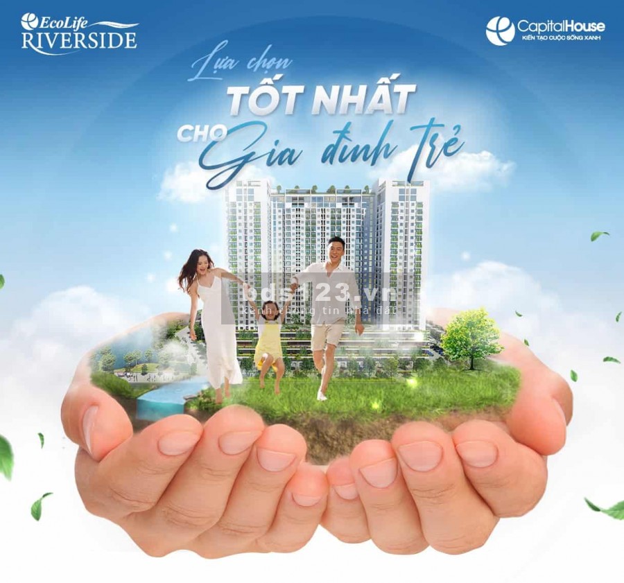 Căn hộ cao cấp 2PN, chỉ 350 triệu/căn nhận nhà ở ngay, chung cư Ecolife Riverside