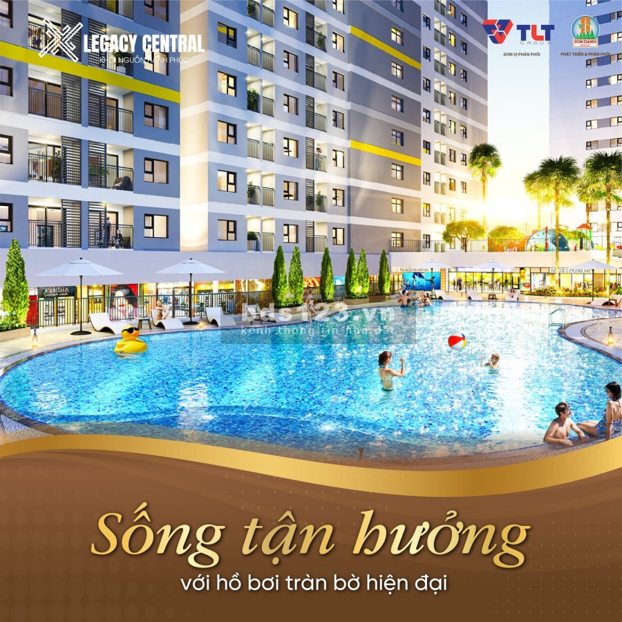 Giữ chỗ ngay căn hộ Legacy Central tặng voucher chiết khấu 2%, pháp lí chuẩn