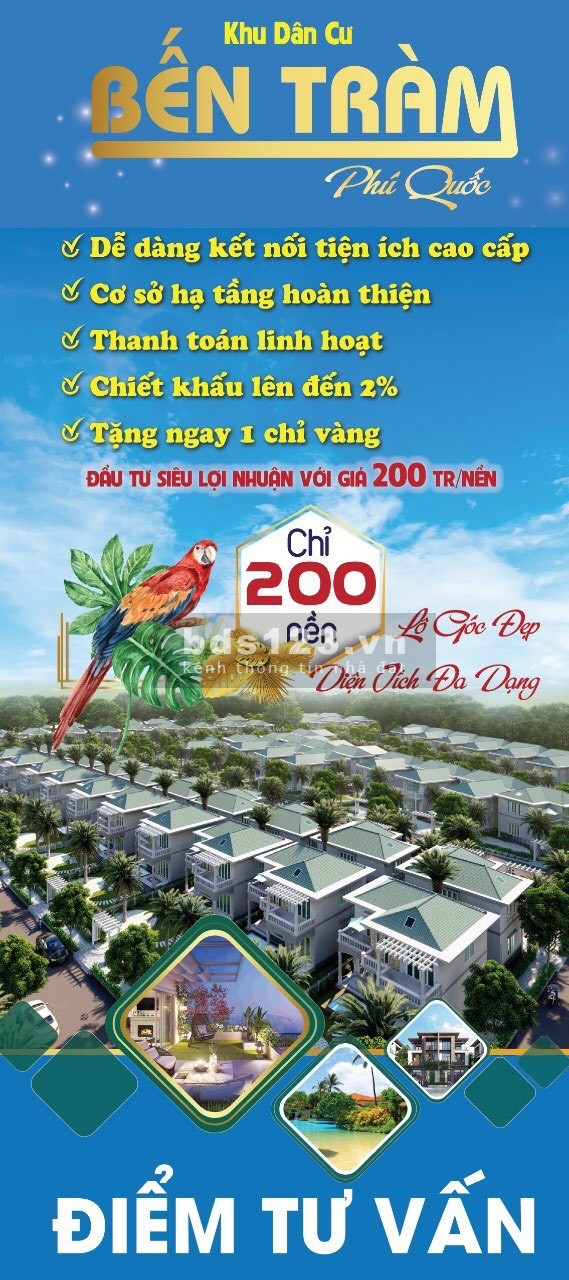 Đất nền Bến Tràm, Phú Quốc giá rẻ cần bán, nhận bàn giao nền và xây dựng ngay
