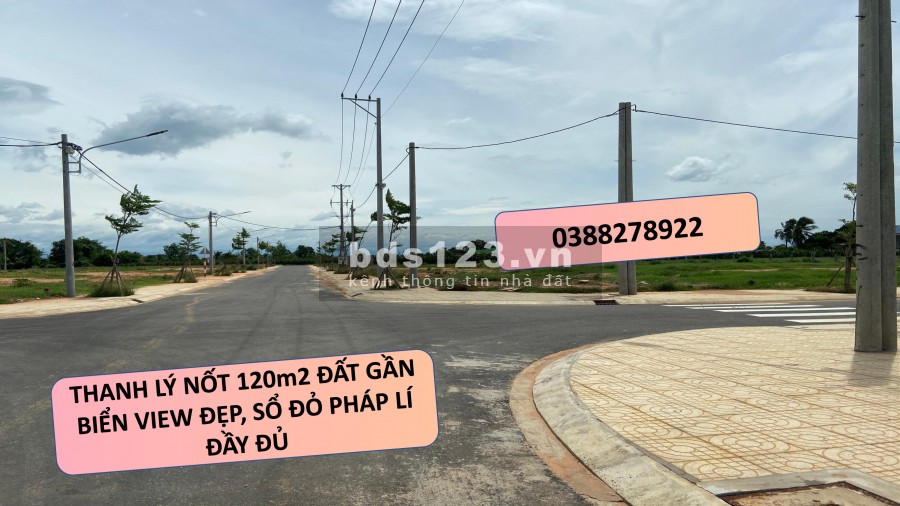 Thanh lí 120m2 đất gần biển, pháp lí đầy đủ, cơ sở hạ tầng hiện đại, vị trí đắc địa, giá tốt