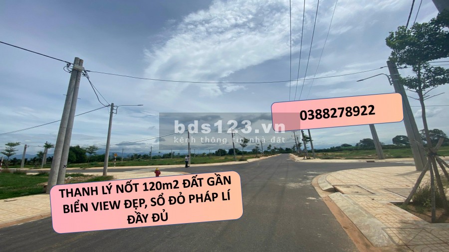 Thanh lí 120m2 đất gần biển, pháp lí đầy đủ, cơ sở hạ tầng hiện đại, vị trí đắc địa, giá tốt