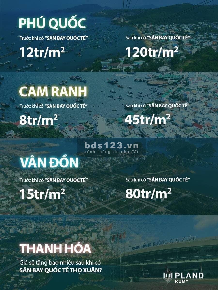 Cần bán LK1-05,06 khu nhà ở PLand Ruby Sao Vàng, Thanh Hoá