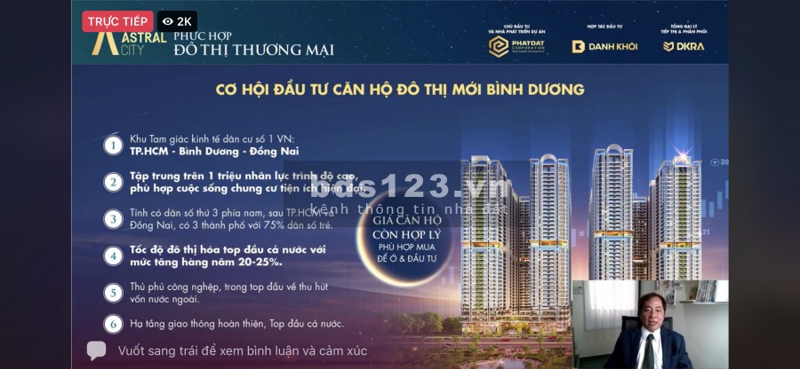 Chỉ 100 triệu sở hữu ngay Astral City căn hộ cao cấp nhất Bình Dương, tiện ích đầy đủ