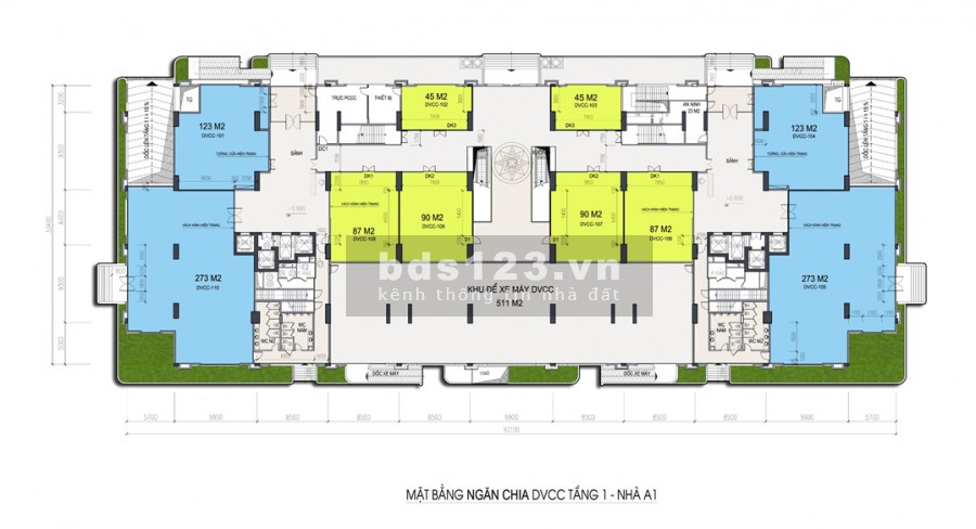 Duy nhất 2 căn Shophouse khối đế IA20 Ciputra,diện tích 87m2, giá 38tr/m2 tặng 1 cây vàng