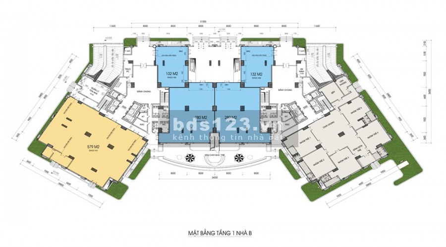 Duy nhất 2 căn Shophouse khối đế IA20 Ciputra,diện tích 87m2, giá 38tr/m2 tặng 1 cây vàng