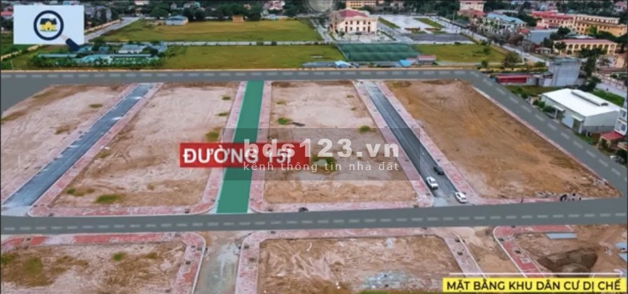 Cần bán đất nền khu dân cư Dị Chế, Tiên Lữ, Hưng Yên, giá bán 1.6 tỷ, sổ sẵn