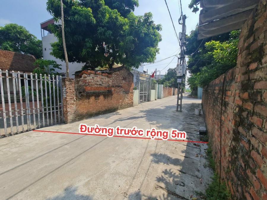 Bán đất dt 108m2 Bắc Hạ Quang Tiến Sóc Sơn 2 mặt tiền đường trước sau 6m