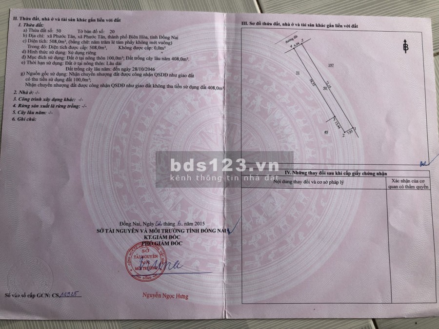 Chính chủ đang cần tiền bán gấp lô đất vị trí đẹp, xe vào tận đất, thương lượng cho khách