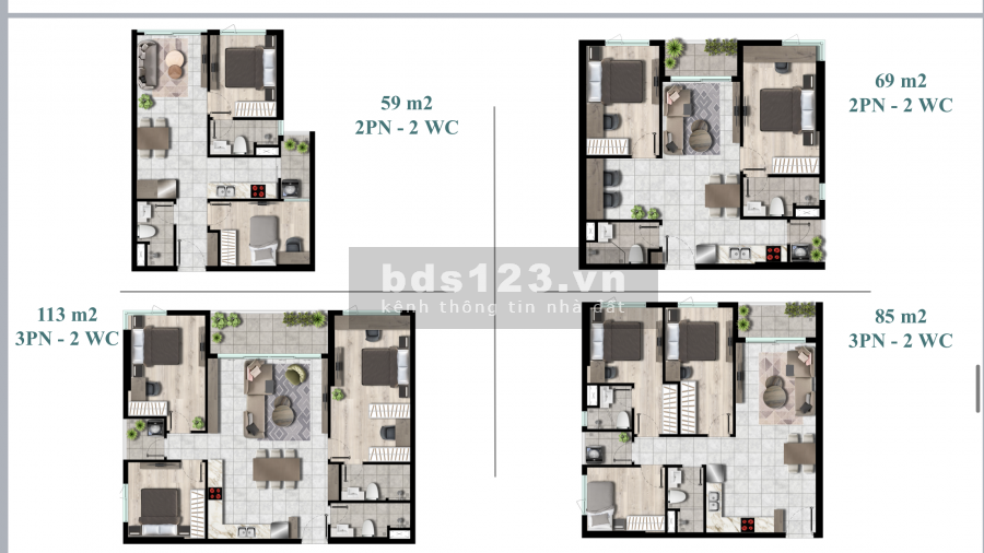 Căn hộ 2PN gần trung tâm thương mại chợ Bình Điền được hoàn tiền 100tr, hỗ trợ vay