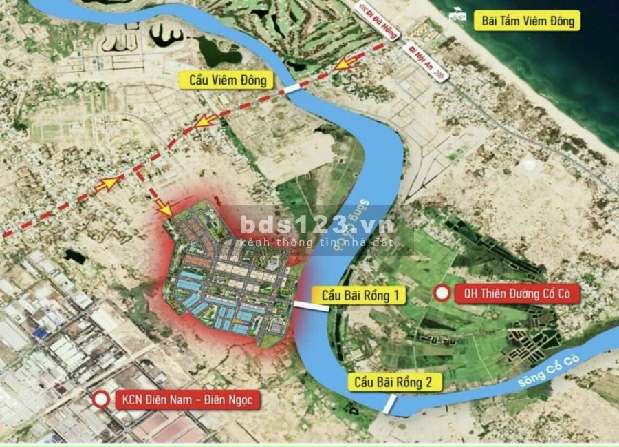 Giỏ hàng mới toanh sát sông Cổ Cò cách biển chỉ 1 km, liên hệ 0905075925, chiết khấu cao