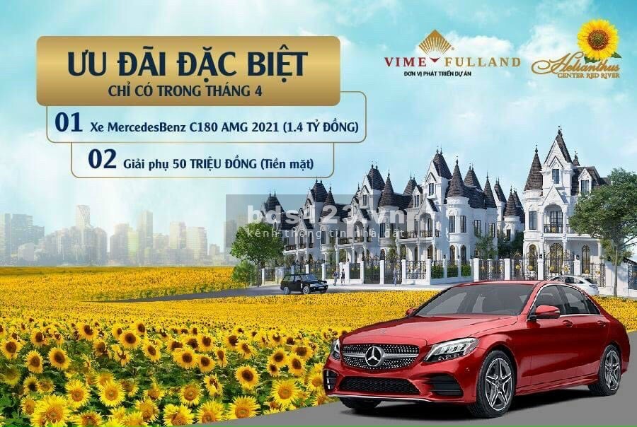 Mở bán đợt 1 phân khu Yellow Helianthus với 4,5 ha tại KĐT kiểu mẫu Vimefulland Đông Anh