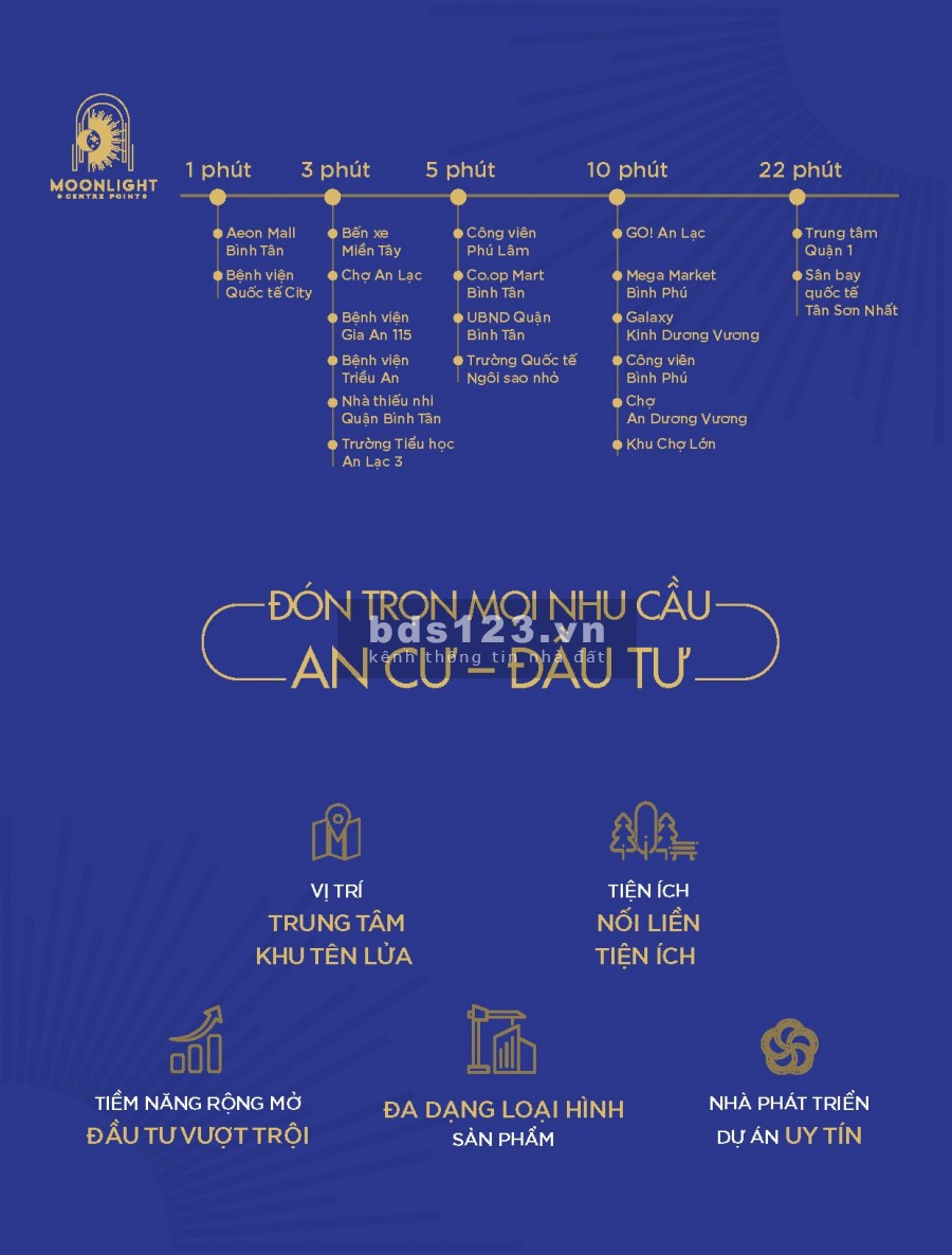 Mở Bán giữ chỗ căn hộ cao cấp Bình Tân Moonlight Centre Point