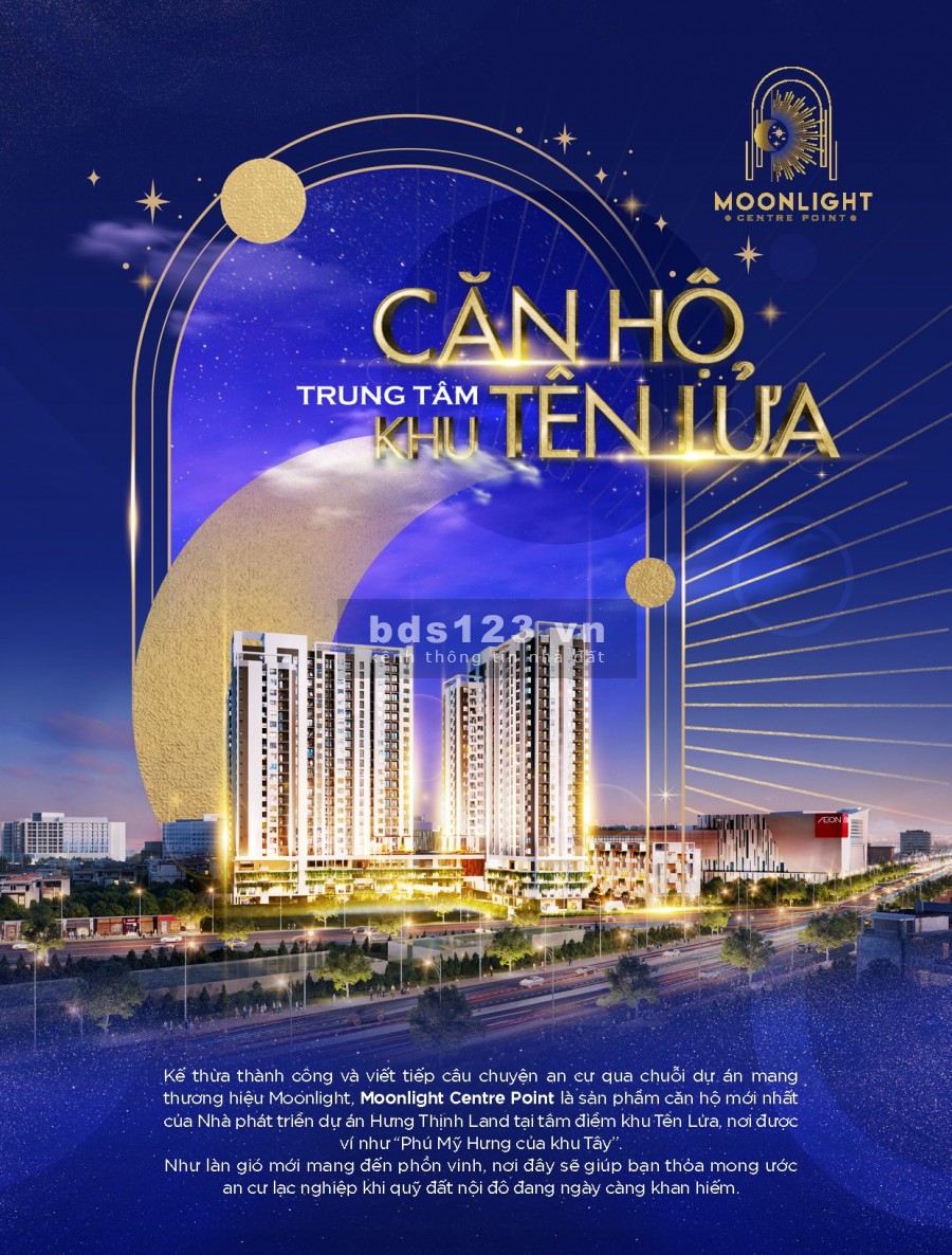 Mở Bán giữ chỗ căn hộ cao cấp Bình Tân Moonlight Centre Point