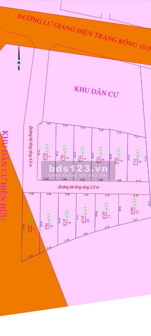 Bán đất đường lư Giang thôn phước trung xã Phước Đồng giá 495 triệu