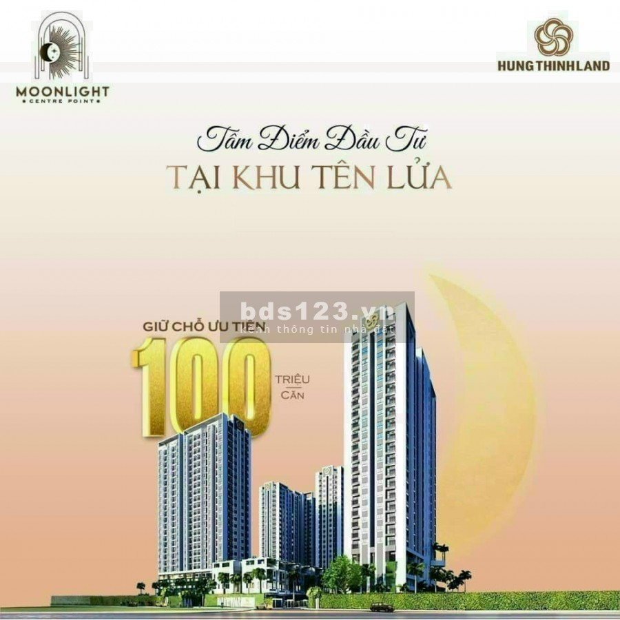 Giữ chỗ có hoàn lại Dự án Moonlight Centre Point khu Tên Lửa quận Bình Tân, chỉ 55tr/m2