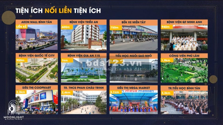 Giữ chỗ có hoàn lại Dự án Moonlight Centre Point khu Tên Lửa quận Bình Tân, chỉ 55tr/m2
