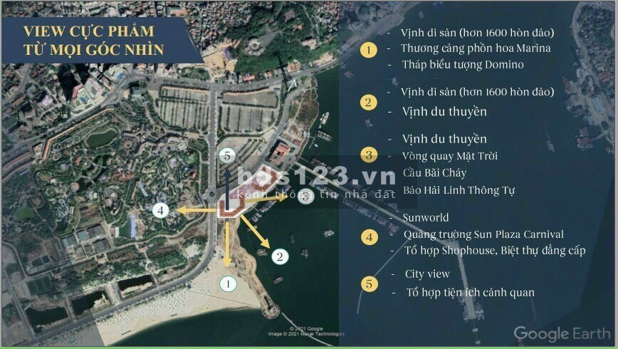 Sun Marina siêu phẩm dinh thự giữa tầng không, vị rí và thiết kế độc nhất sở hữu lâu dài