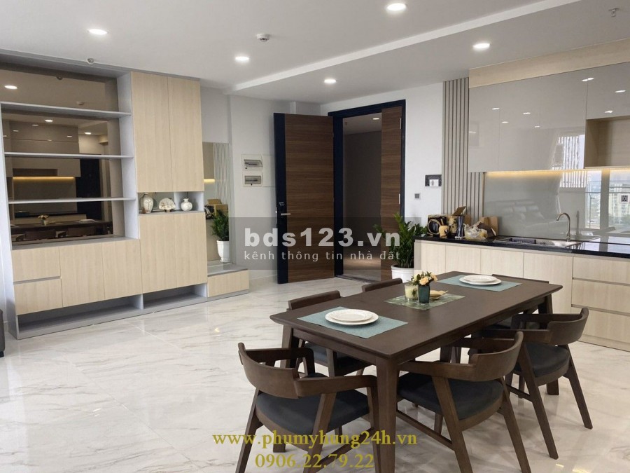 Cho Thuê Căn Hộ Midtown M6 3 Phòng Ngủ View Sông Giá Thuê 1700$ LH 0906227922