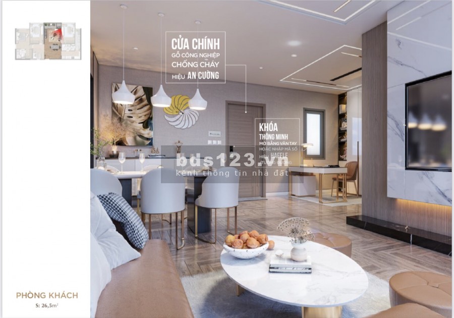 Căn 3PN căn hộ chung cư The Sang Residneces đẳng cấp, an hạn nợ gốc từ 18-24 tháng