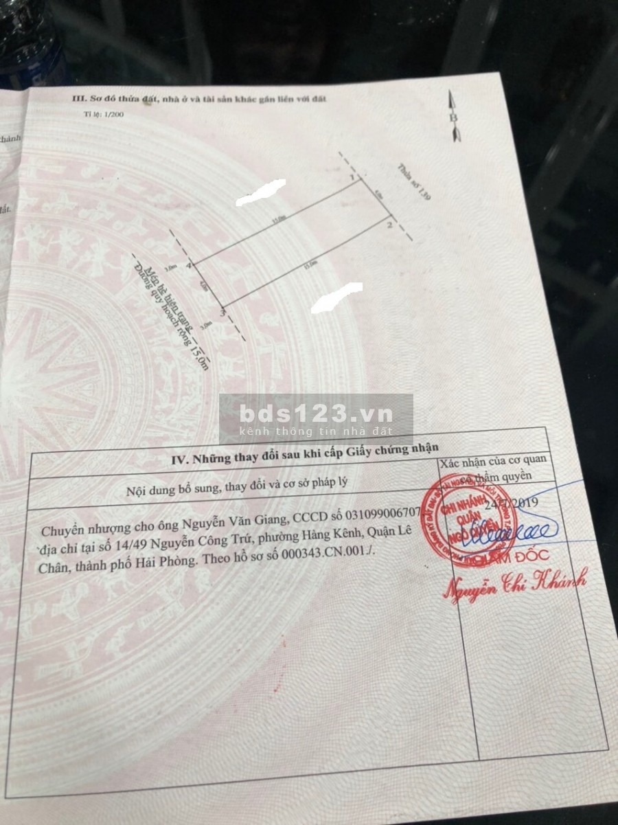 Nhà Đẹp tái định cư Cái Hòm, 4 tầng diện tích sử dụng 60m2 giá bán 4,65 tỷ