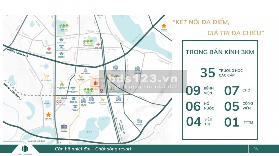 Sống ở Quận Hoàng Mai nên chọn chung cư Feliz Homes, thanh toán 25% nhận ngay căn hộ