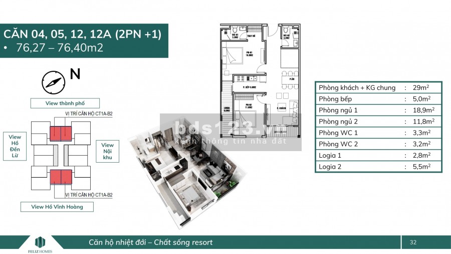 Sống ở Quận Hoàng Mai nên chọn chung cư Feliz Homes, thanh toán 25% nhận ngay căn hộ