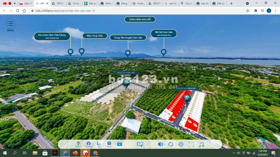 Bán đất nền Cam Thành Bắc 5 phút đến Đầm Thuỷ Triều giá từ 8.3 triệu/m2, full thổ cư