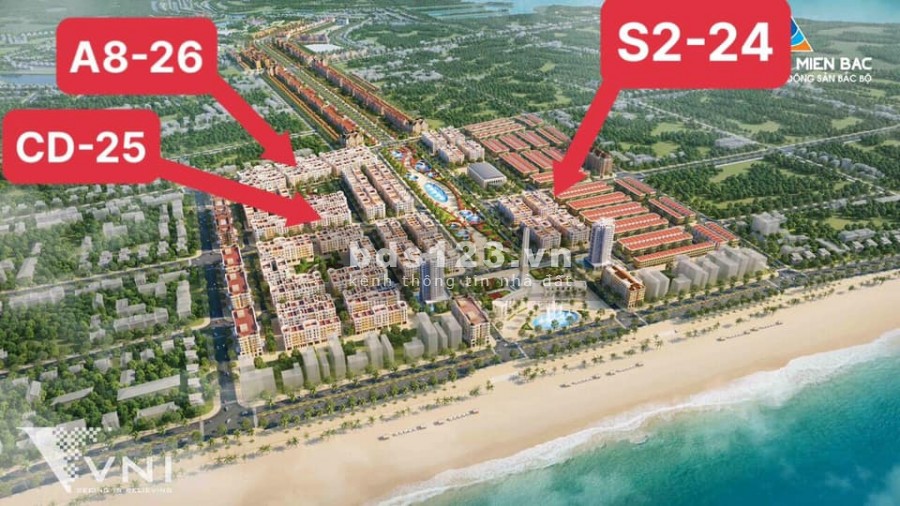 Căn CD 25 dự án Sun Grand Boulevard Sầm Sơn Thanh Hóa, có sổ đỏ chính chủ, chiết khấu cao